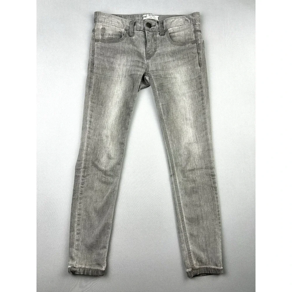 Free People Women's 26-28 Grey Skinny Jeans